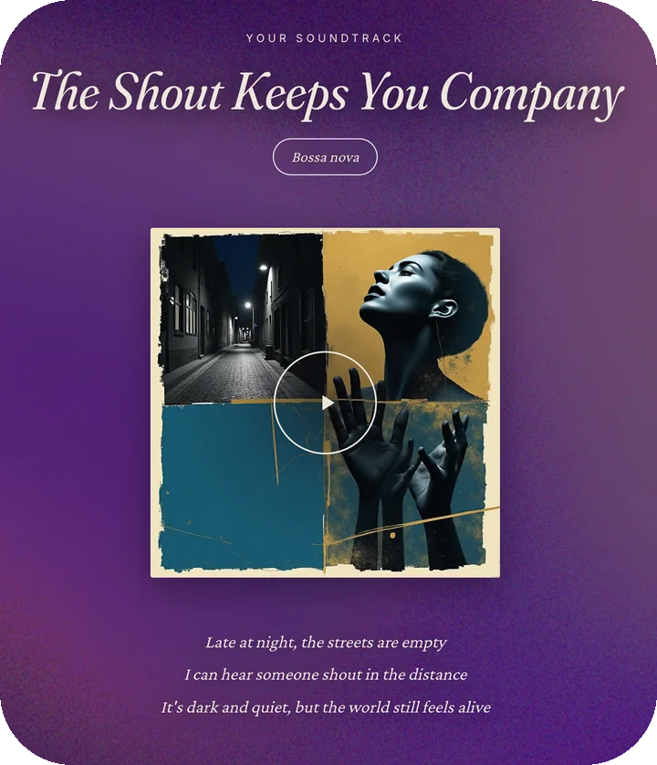 Soundtrack of Your Life, example card